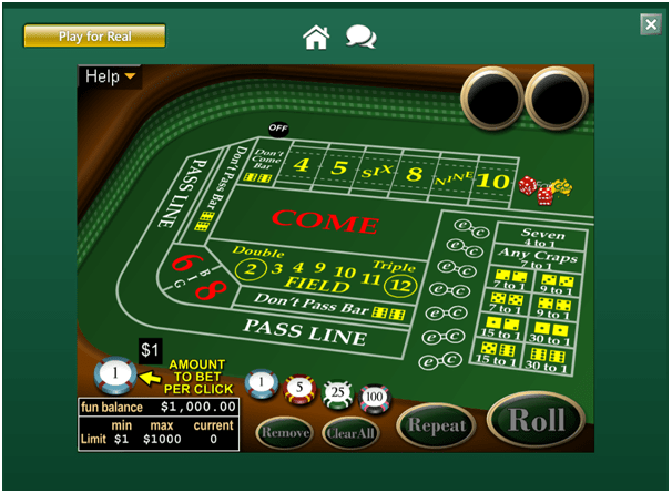 Play online Craps with AUD at Fair Go