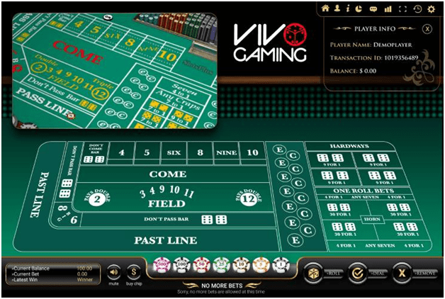 How to Play Vivo Gaming Live Craps Online?