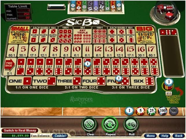How to play Sic Bo Dice Game at RTG online casinos