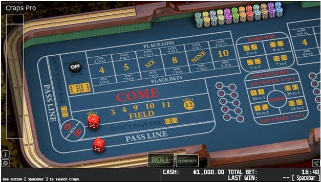 Bet Variants of Craps at New Jersey Online Casino